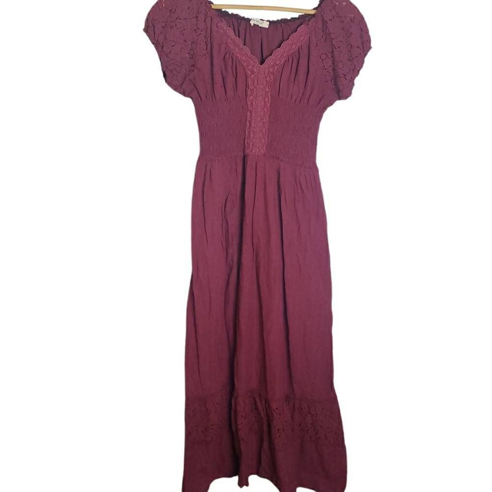 Anna-Kaci Maroon Dress Large